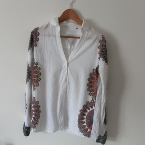 Desigual Cotton button down blouse